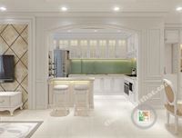 Thiết kế nội thất căn hộ chung cư Sunrise Central - 99m2 - nhà chị Vi